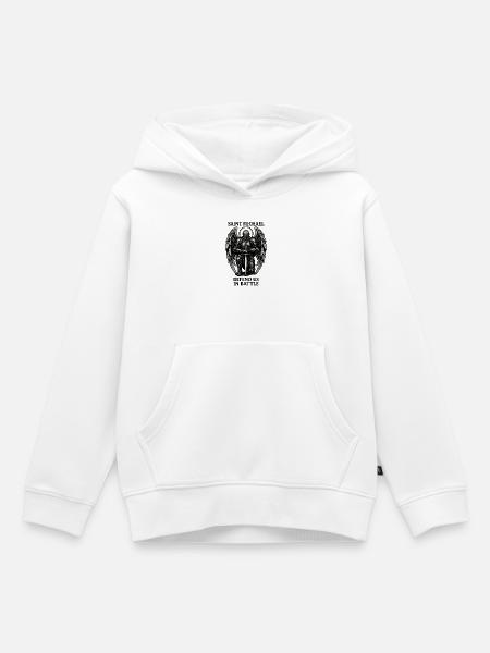 Sankt Michael Ritter des Lichts - Kinder Premium Organic Hoodie - Weiß