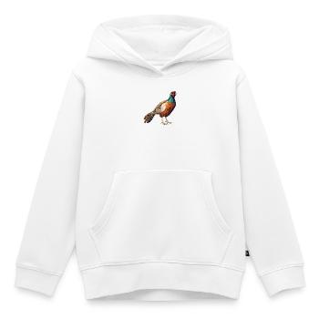 Faisans Faisan - Sweat Premium à capuche enfant bio - blanc - Devant - AI Model Kid Female (0cm)
