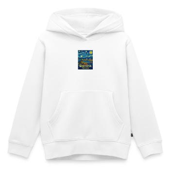 Wichita, Kansas - Sweat Premium à capuche enfant bio - blanc - Devant - AI Model Kid Female (0cm)