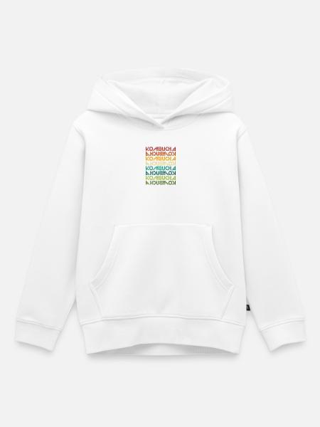 Kombucha - Kinder Premium Organic Hoodie - Weiß