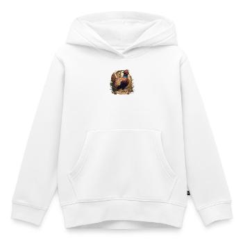 Faisans Faisan - Sweat Premium à capuche enfant bio - blanc - Devant - AI Model Kid Female (0cm)