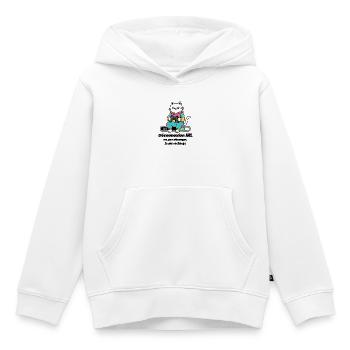 Chat Gamer Console Retro - Sweat Premium à capuche enfant bio - blanc - Devant - AI Model Kid Female (0cm)
