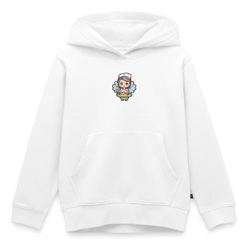 Pâtisserie Fée Cuisson Cuisson - Sweat Premium à capuche enfant bio - blanc - Devant - AI Model Kid Female (0cm)