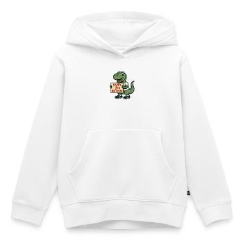 Dino Fußballer Happy 7th Birthday - Kinder Premium Organic Hoodie - Weiß - Vorne - AI Model Kid Female (0cm)