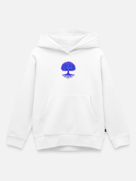 Baum des Lebens - Kinder Premium Organic Hoodie - Weiß