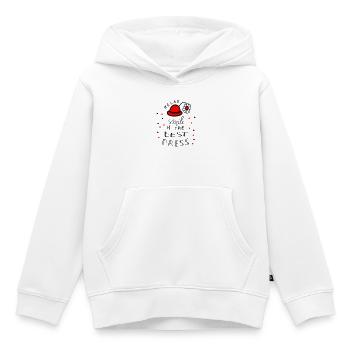 Carnaval Helau - Sweat Premium à capuche enfant bio - blanc - Devant - AI Model Kid Female (0cm)
