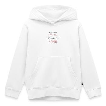 Kernkompetenz: Peinliche Mama - Kinder Premium Organic Hoodie - Weiß - Vorne - AI Model Kid Female (0cm)