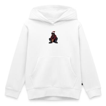 Dobermann Hund Weihnachten Winter - Kinder Premium Organic Hoodie - Weiß - Vorne - AI Model Kid Female (0cm)