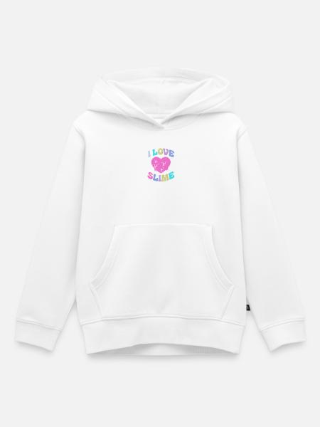 Slime Schleim Schleimig - Kinder Premium Organic Hoodie - Weiß