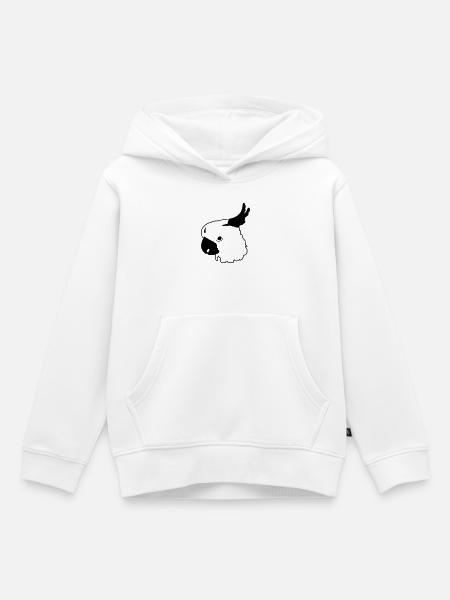 Papagei - Kinder Premium Organic Hoodie - Weiß