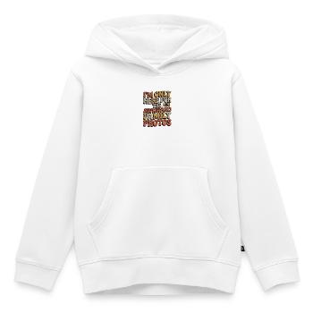 Soirée familiale maladroite - Sweat Premium à capuche enfant bio - blanc - Devant - AI Model Kid Female (0cm)