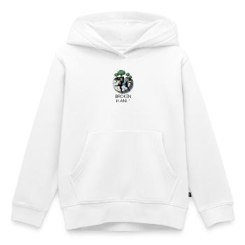 Cracked Planet Eco Scene - Kids Premium Organic Hoodie - white - Front - AI Model Kid Female (0cm)