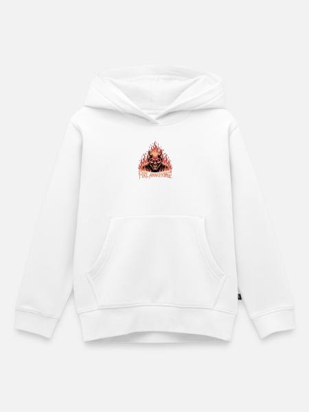 Feuererweckender Dämonenausbruch - Kinder Premium Organic Hoodie - Weiß