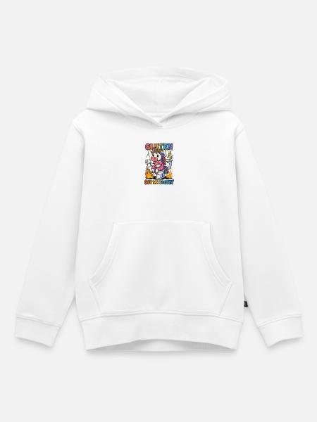 Gluten Glutenunverträglichkeit Witz Geschenk - Kinder Premium Organic Hoodie - Weiß
