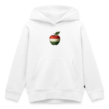 Hungary - Kids Premium Organic Hoodie - white - Front - AI Model Kid Female (0cm)