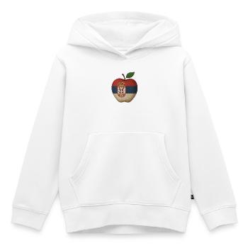 Serbien - Kinder Premium Organic Hoodie - Weiß - Vorne - AI Model Kid Female (0cm)