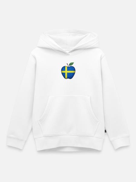 Schweden - Kinder Premium Organic Hoodie - Weiß