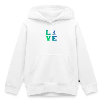 Floorball Stil für jeden Anlass - Kinder Premium Organic Hoodie - Weiß - Vorne - AI Model Kid Female (0cm)