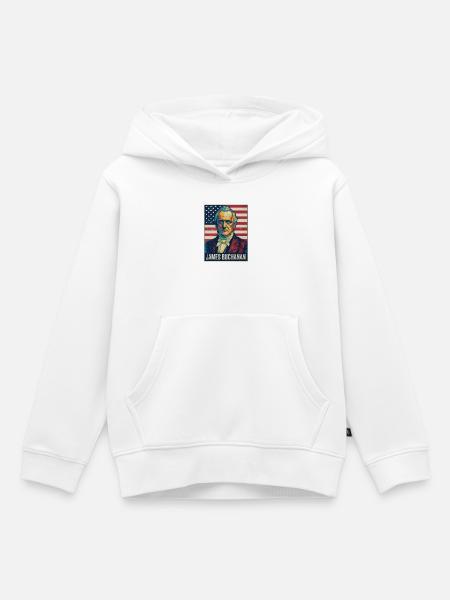 James Buchanan Präsident Usa - Kinder Premium Organic Hoodie - Weiß