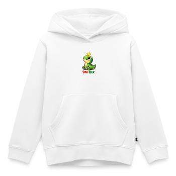 Tree Rex Dino T Rex - Kinder Premium Organic Hoodie - Weiß - Vorne - AI Model Kid Female (0cm)