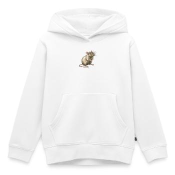 Rat Rat - Sweat Premium à capuche enfant bio - blanc - Devant - AI Model Kid Female (0cm)