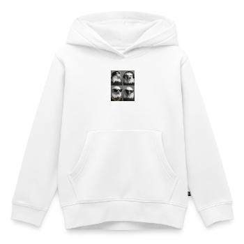 Aigle - Sweat Premium à capuche enfant bio - blanc - Devant - AI Model Kid Female (0cm)