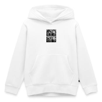 Opossum - Kinder Premium Organic Hoodie - Weiß - Vorne - AI Model Kid Female (0cm)