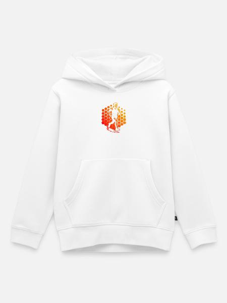 Running Liebe zum Anziehen - Kinder Premium Organic Hoodie - Weiß