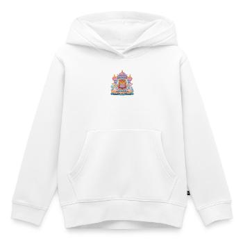 Trône du Roi du Hibou du Sucre - Sweat Premium à capuche enfant bio - blanc - Devant - AI Model Kid Female (0cm)