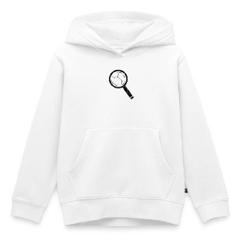 Zerbrochene Lupe Splitter Glas Vektor - Kinder Premium Organic Hoodie - Weiß - Vorne - AI Model Kid Female (0cm)