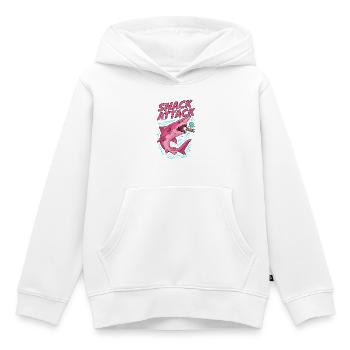 Snack Attack 8. Geburtstag Hai - Kinder Premium Organic Hoodie - Weiß - Vorne - AI Model Kid Female (0cm)