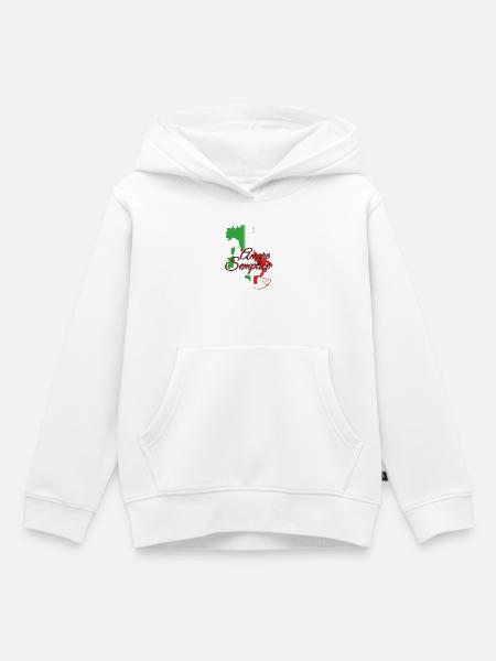 Amore Semplice Italia - Kinder Premium Organic Hoodie - Weiß