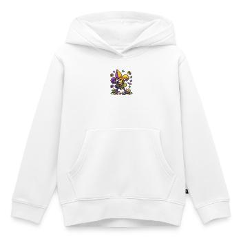 Dabbing Fleur De Lis Mardi Gras Dab Fleur De Lis - Kids Premium Organic Hoodie - white - Front - AI Model Kid Female (0cm)