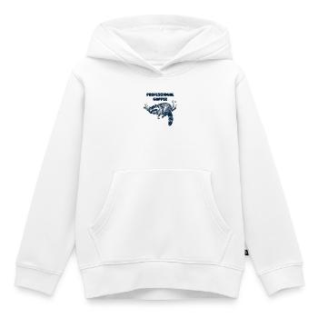 Dormeuse professionnelle - Sweat Premium à capuche enfant bio - blanc - Devant - AI Model Kid Female (0cm)