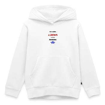 Ich wähle Links - Kinder Premium Organic Hoodie - Weiß - Vorne - AI Model Kid Female (0cm)