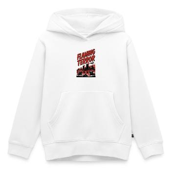 Terreur enflammée : Feu de la ville - Sweat Premium à capuche enfant bio - blanc - Devant - AI Model Kid Female (0cm)