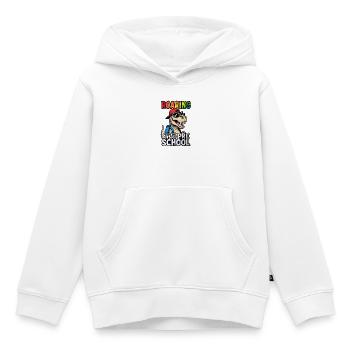 Brüllen in den Vorschul-Dinosaurier zurück zur Schule - Kinder Premium Organic Hoodie - Weiß - Vorne - AI Model Kid Female (0cm)