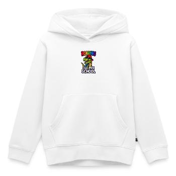 Brüllen in den Vorschul-Dinosaurier zurück zur Schule - Kinder Premium Organic Hoodie - Weiß - Vorne - AI Model Kid Female (0cm)
