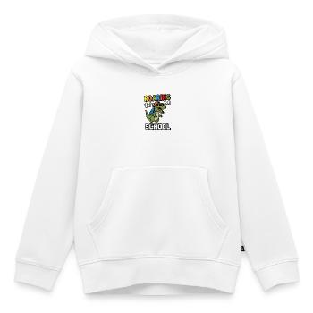 Brüllen in den Vorschul-Dinosaurier zurück zur Schule - Kinder Premium Organic Hoodie - Weiß - Vorne - AI Model Kid Female (0cm)