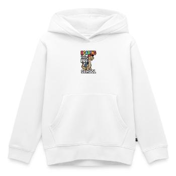 Brüllen in den Vorschul-Dinosaurier zurück zur Schule - Kinder Premium Organic Hoodie - Weiß - Vorne - AI Model Kid Female (0cm)