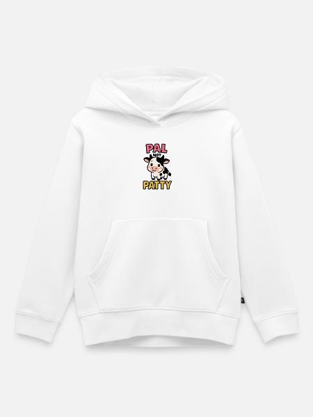 Pal not Patty – Niedliche Kuh-Freundschaft - Kinder Premium Organic Hoodie - Weiß