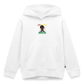 Six Seven Bruh Dabbing Juneteenth Girl Afro Girls - Sweat Premium à capuche enfant bio - blanc - Devant - AI Model Kid Female (0cm)