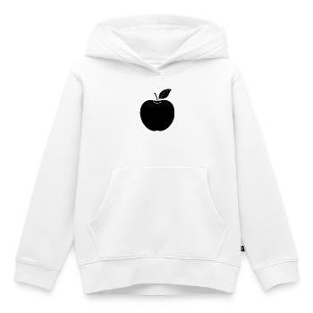 Pomme - Sweat Premium à capuche enfant bio - blanc - Devant - AI Model Kid Female (0cm)