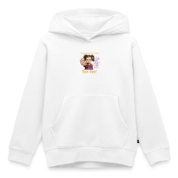 Dire non – Poser des limites - Sweat Premium à capuche enfant bio - blanc - Devant - AI Model Kid Female (0cm)