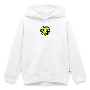 OLI CAPP - MUSIC IS LIFE LOGO - Sweat Premium à capuche enfant bio - blanc - Devant - AI Model Kid Female (0cm)