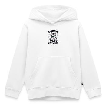 Courage Not I Gaming Cat Design - Sweat Premium à capuche enfant bio - blanc - Devant - AI Model Kid Female (0cm)