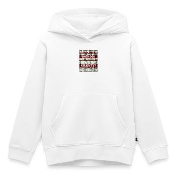 Quand serai-je puni ? Noël coquin - Sweat Premium à capuche enfant bio - blanc - Devant - AI Model Kid Female (0cm)