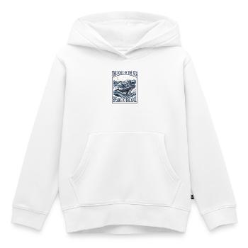 Ästhetischer Wal im Meeresleben – Ozeankunst - Kinder Premium Organic Hoodie - Weiß - Vorne - AI Model Kid Female (0cm)
