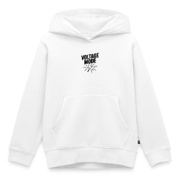 Voltage Mode - Kids Premium Organic Hoodie - white - Front - AI Model Kid Female (0cm)