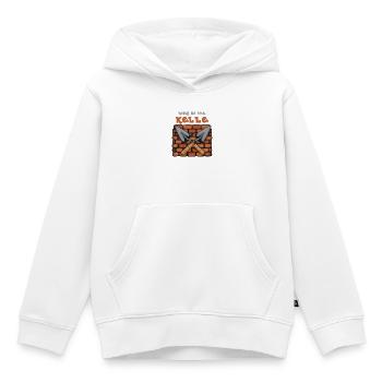 King of the Trowel: Master Mason - Kids Premium Organic Hoodie - white - Front - AI Model Kid Female (0cm)